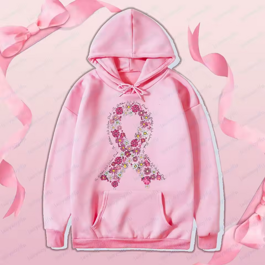 Sudadera con Capucha Flores